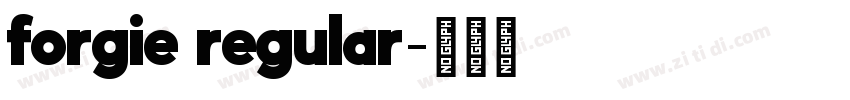 forgie regular字体转换